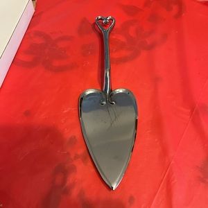 Silver Heart Cake server. Fashion Craft.